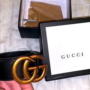 Gucci GG Leather Belt